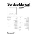Panasonic TX-21PM50T Service Manual