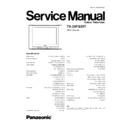 Panasonic TX-25FG20T Service Manual