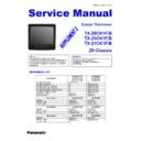 tx-28ck1f, tx-28ck1b, tx-25ck1f, tx-25ck1b, tx-21ck1f, tx-21ck1b service manual / supplement