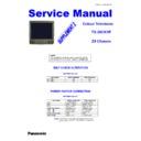 Panasonic TX-28CK1P Service Manual / Supplement