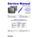 Panasonic TX-28LK1C, TX-28LK1S, TX-28SK1C Service Manual / Supplement