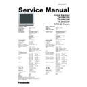 Panasonic TX-29AK20C, TX-29AK20D, TX-29AK20F Service Manual