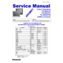Panasonic TX-29AS1D, TX-29AS1F, TX-29AS1B Service Manual / Supplement