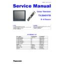 Panasonic TX-29AS1FB Service Manual / Supplement