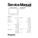 Panasonic TX-29P180T Service Manual