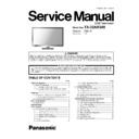 Panasonic TX-32AR300 Service Manual