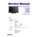 Panasonic TX-32LE8F, TX-32LE8FS, TX-32LE8L, TX-32LE8P, TX-32LE8PS Service Manual