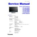 Panasonic TX-32LX600F, TX-32LX600P, TX-26LX600F, TX-26LX600P Service Manual