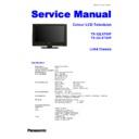 Panasonic TX-32LX700F, TX-32LX700P Service Manual