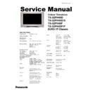 Panasonic TX-32PH40D, TX-32PH40D-S, TX-32PH40F, TX-32PH40F-P Service Manual