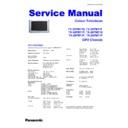 Panasonic TX-32PM11D, TX-32PM11F, TX-32PM11P, TX-28PM11D, TX-28PM11F, TX-28PM11P Service Manual