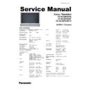 Panasonic TX-36PG50D, TX-32PG50D, TX-36PG50F, TX-32PG50F, TX-36PG50P, TX-32PG50P Service Manual