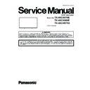 Panasonic TX-40CX670E, TX-40CX680E, TX-40CXR700 (serv.man2) Service Manual