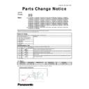 Panasonic TX-40DX700B, TX-40DX700E, TX-40DX700F, TX-40DX703E, TX-40DX730E, TX-40DXE720, TX-40DXM710, TX-40DXM715, TX-40DXU701, TX-40DXW704, TX-40DXW734, TX-40DXW735 (serv.man2) Service Manual / Parts change notice