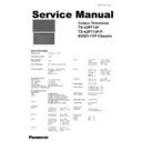 Panasonic TX-42PT10F, TX-42PT10P Service Manual