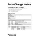 Panasonic TX-L24E3B, TX-L24E3E, TX-LR24E3 Service Manual / Parts change notice