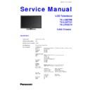 tx-l32et5b, tx-l32et5y, tx-lr32et5 service manual