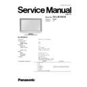Panasonic TX-LR19X10 Service Manual
