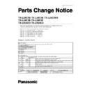 Panasonic TX-LR24E3, TX-LR24C3 Service Manual / Parts change notice