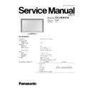 Panasonic TX-LR26X10 Service Manual