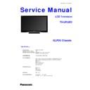 Panasonic TX-LR32E3 Service Manual