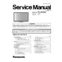 Panasonic TX-LR32E5 Service Manual