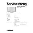 Panasonic TX-LR32S10 Service Manual
