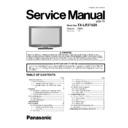 Panasonic TX-LR37U20 Service Manual