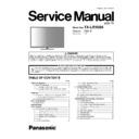 Panasonic TX-LR50B6 Service Manual