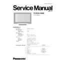 Panasonic TX-R32LX86K Service Manual