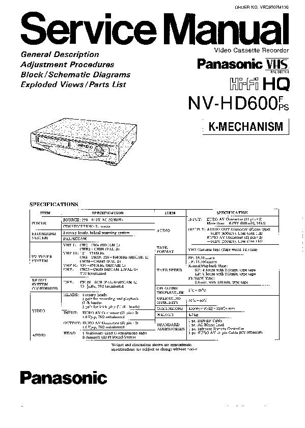 Panasonic Vcr Manual Download
