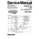 Panasonic NV-HD620EG, NV-HD620EGH, NV-HD620B, NV-HD620BL, NV-HD620EC Service Manual