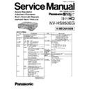Panasonic NV-HS950EG Service Manual