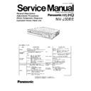 Panasonic NV-J30EE Service Manual