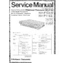 Panasonic NV-P10AM, NV-P11EE Service Manual