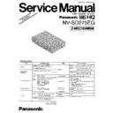 Panasonic NV-SD275EG Simplified Service Manual