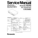 Panasonic NV-SD427EE Service Manual