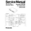 Panasonic NV-SD437EE Service Manual