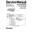 Panasonic NV-SD450B Service Manual