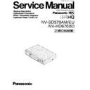 Panasonic NV-SD570AM, NV-SD570EU, NV-HD670BD Service Manual