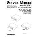 Panasonic NV-SP18AM, NV-SP18PMP, NV-SR38AM, NV-SR38PMP, NV-SR58AM, NV-SR58EU Service Manual