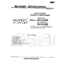 Sharp AU-A124 Service Manual