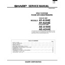 Sharp AY-A184 Service Manual / Specification