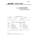 Sharp CD-BA1200 (serv.man4) Service Manual / Parts Guide