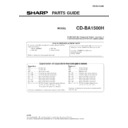 Sharp CD-BA1500 (serv.man4) Parts Guide