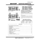 Sharp CD-BA160 (serv.man4) Service Manual