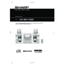 Sharp CD-BA1700 User Guide / Operation Manual
