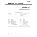 Sharp CD-BA2010 (serv.man2) Service Manual / Parts Guide