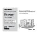 Sharp CD-BA250 User Manual / Operation Manual