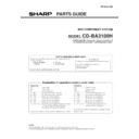 Sharp CD-BA3100 Service Manual / Parts Guide